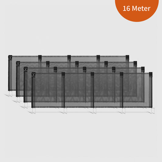 "Carlo" 16 Meter Zaun mit 17 "TerraPoles"